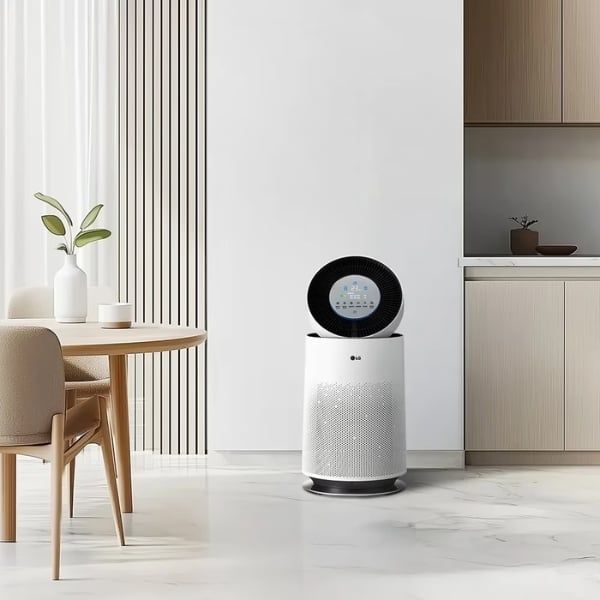 Máy lọc không khí LG PuriCare AI 360˚ Plus AS185DWWD 59,4㎡ là model ra đời năm 2025
