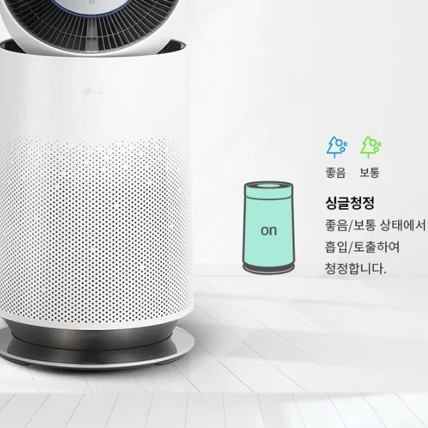 Máy lọc không khí LG PuriCare AI 360˚ Plus AS185DWWD 59,4㎡ là model ra đời năm 2025