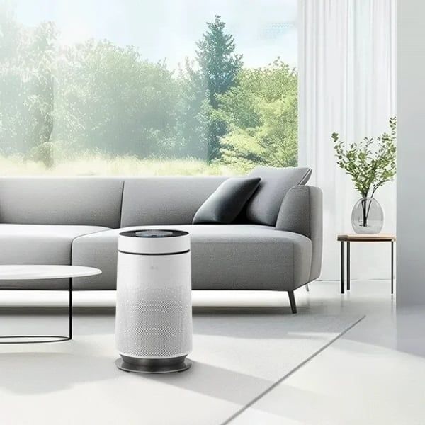 Máy lọc không khí LG PuriCare AI 360˚ Plus AS185DWWD 59,4㎡ là model ra đời năm 2025