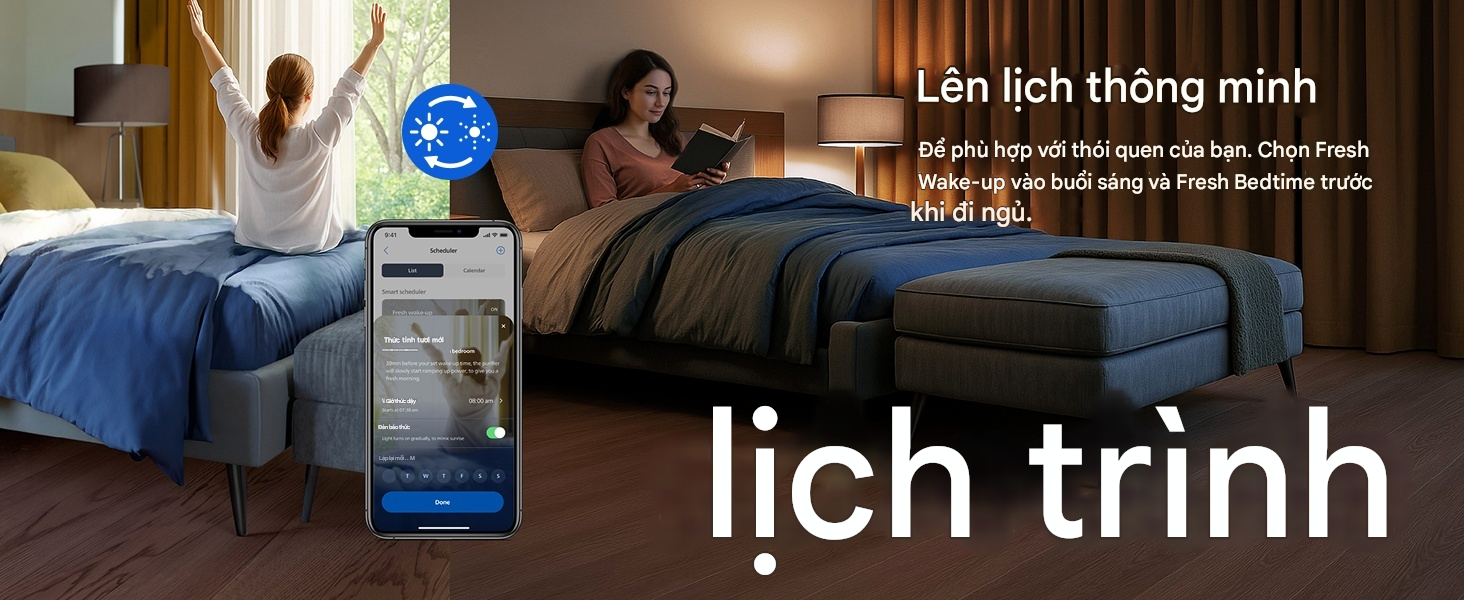 Máy lọc không khí Philips AC2220/10&nbsp;Series 2200 Tạo không gian yên tĩnh, sạch sẽ cho trẻ em với đèn ngủ.