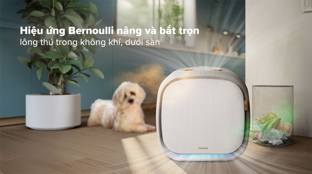 Máy lọc không khí Philips AC3360/11 PureProtect Pet Series 3000 Mạnh mẽ, ngay cả trong những căn phòng lớn.