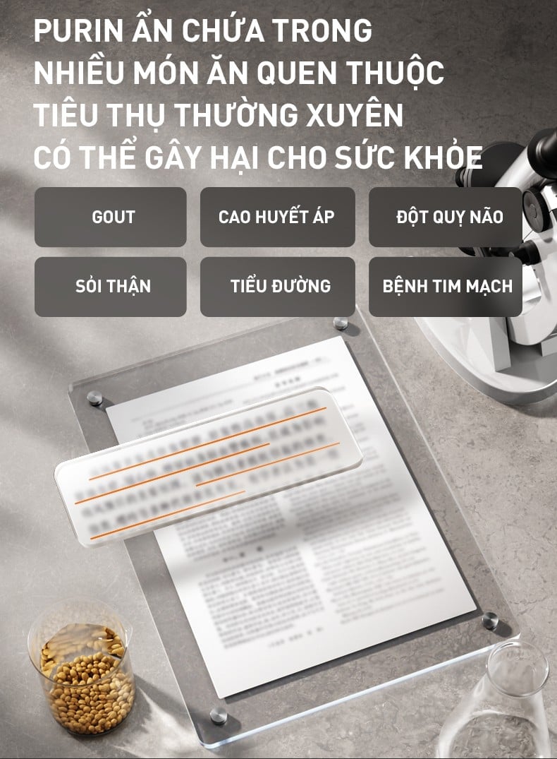 Máy nấu sữa hạt làm sạch tự động Joyoung JSCB-K7 PRO với Công nghệ giảm purin chuyên biệt tốt cho sức khỏe