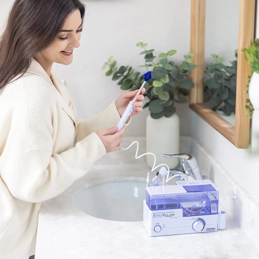 Máy rửa mũi xoang SinuPulse Elite Giảm nghẹt xoang tự nhiên