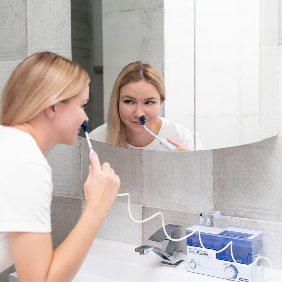 Máy rửa mũi xoang SinuPulse Elite An toàn, sạch sẽ và dễ dàng