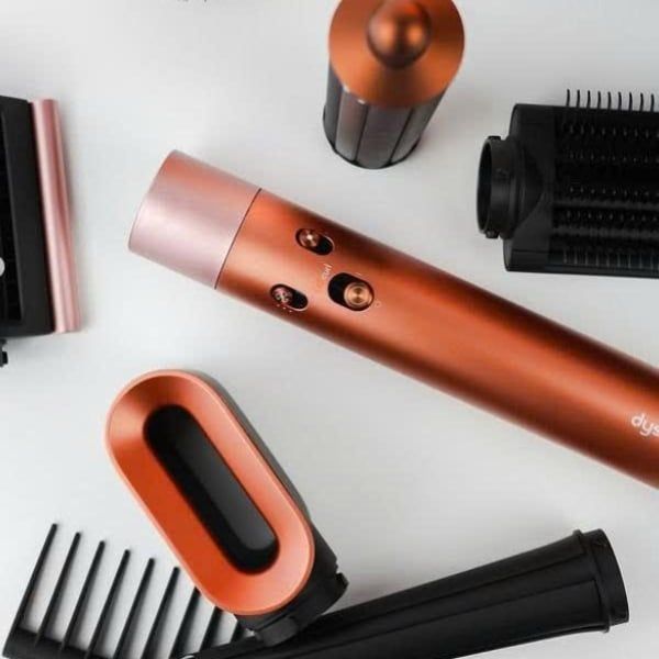 Máy tạo kiểu tóc Dyson Airwrap iD HS08 Amber silk/Pink champagne Lập trình những lọn tóc xoăn hoàn hảo của bạn mọi lúc