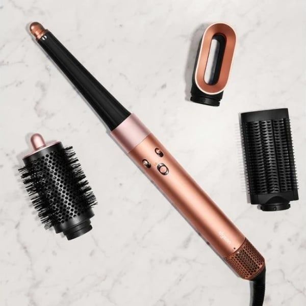 Máy tạo kiểu tóc Dyson Airwrap iD HS08 Amber silk/Pink champagne -&nbsp;Tạo kiểu tóc xoăn hoàn hảo.