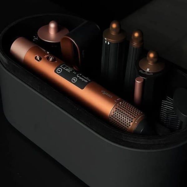 Máy tạo kiểu tóc Dyson Airwrap iD HS08 Amber silk/Pink champagne Lập trình những lọn tóc xoăn hoàn hảo của bạn mọi lúc