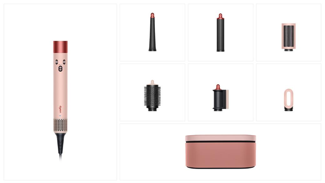 Trọn bộ sản phẩm Máy tạo kiểu tóc Dyson Airwrap iD HS08 - Sakura cherry