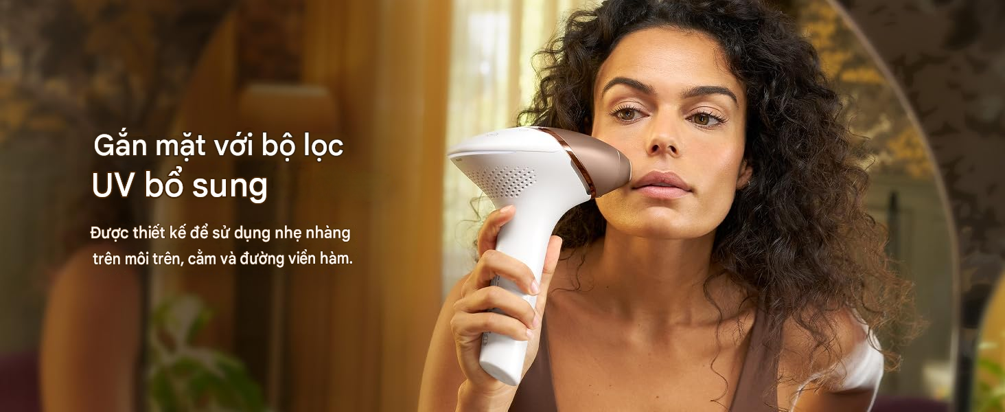 Máy triệt lông Philips Lumea IPL Series 8000 BRI948/00 Được thiết kế riêng cho bạn với SenseIQ