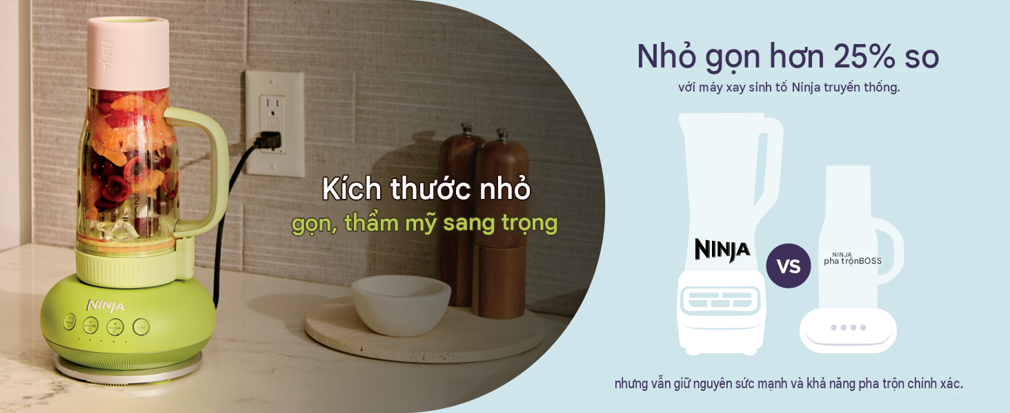 Máy xay cầm tay Ninja BlendBOSS DB351KR có nhiều màu cho bạn lựa chọn
