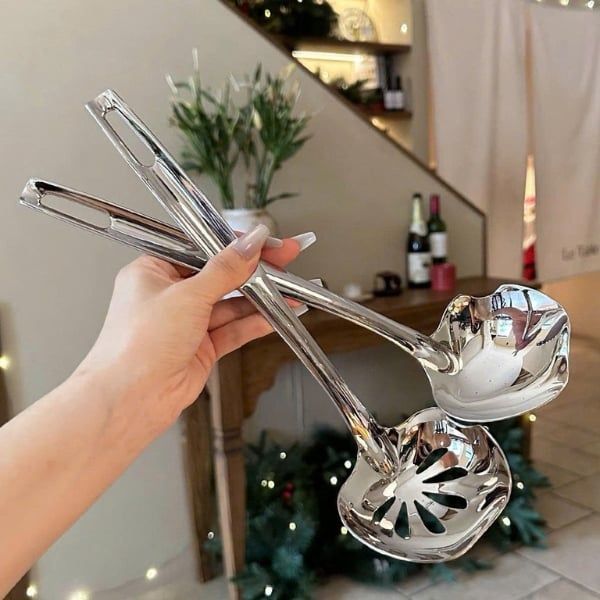 Muôi táo trơn Chockmen 30cm  Chất liệu: inox 316