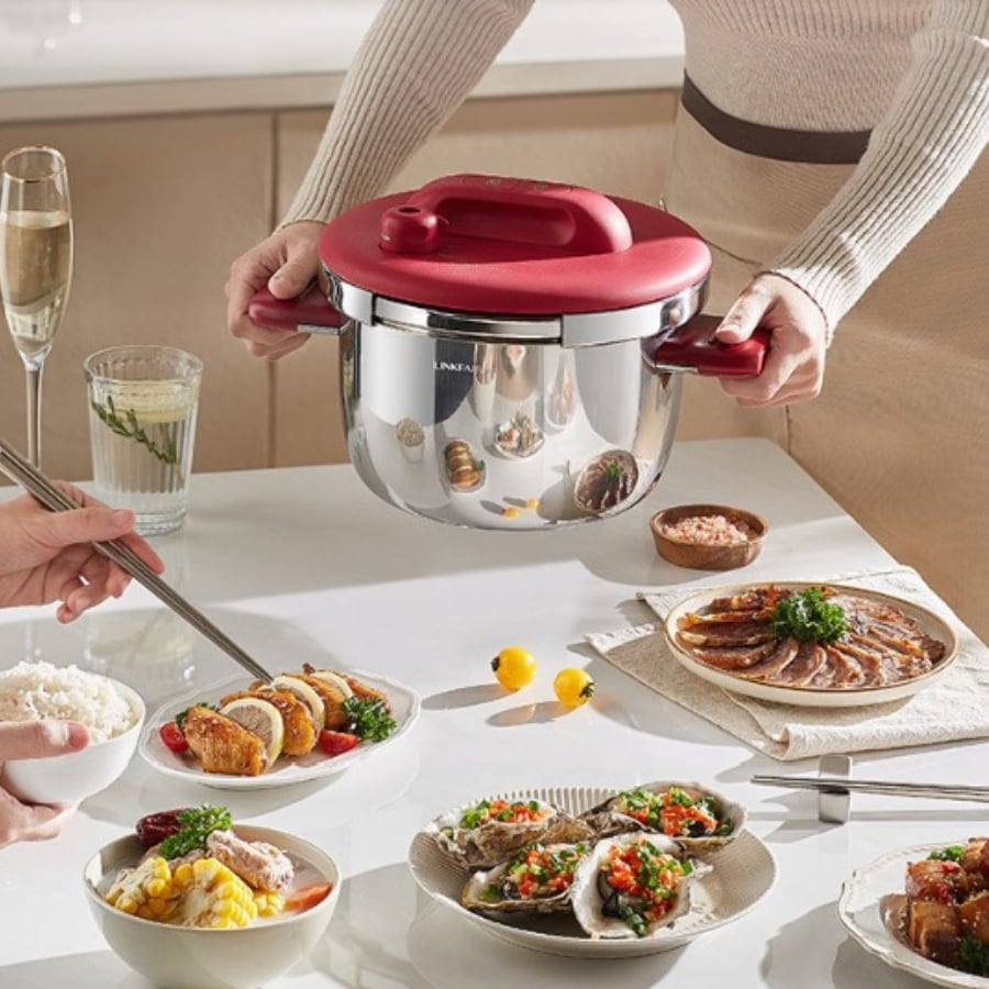 Nồi áp suất Linkfair 22cm 5L inox 304