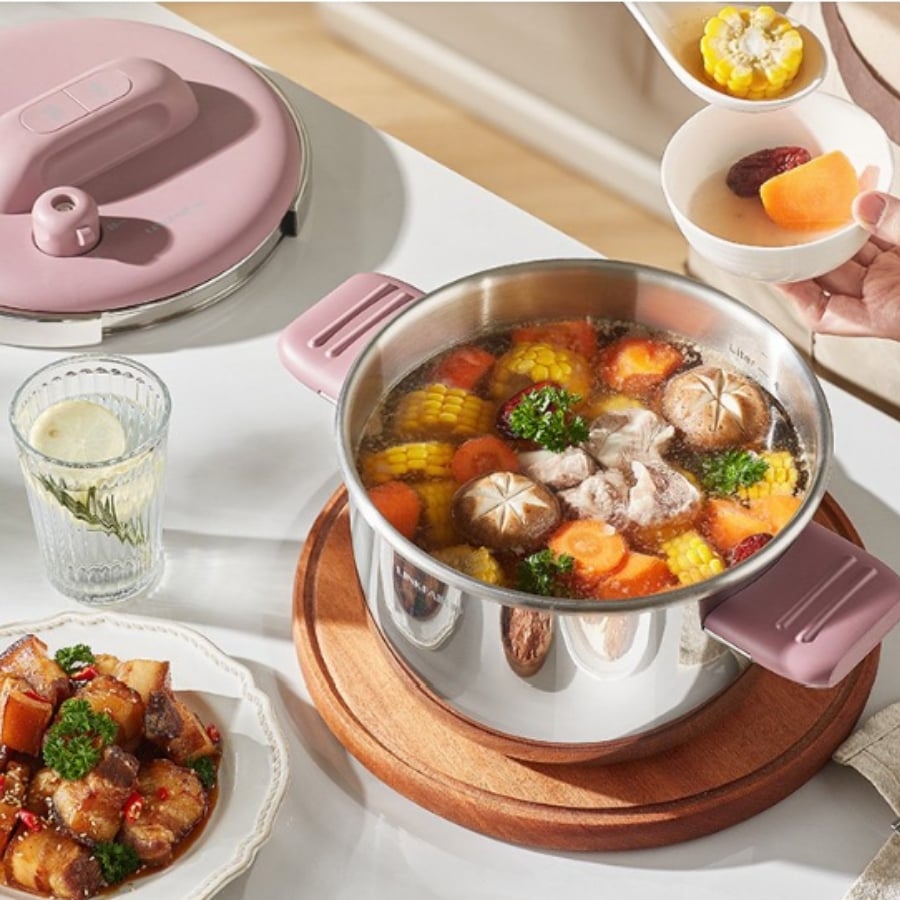 Nồi áp suất Linkfair 22cm 5L inox 304