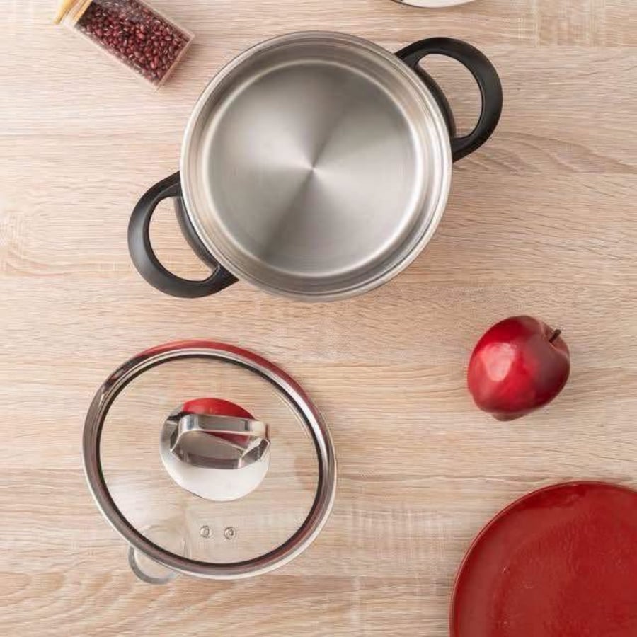 Nồi áp suất Michelangelo Ruby 4 lít  Dung tích 4L – Phù hợp cho gia đình từ 2–4 người.