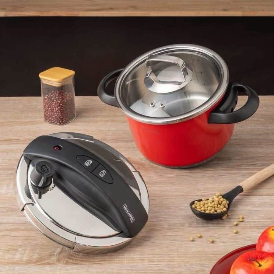 Nồi áp suất Michelangelo Ruby 4 lít  Dung tích 4L – Phù hợp cho gia đình từ 2–4 người.