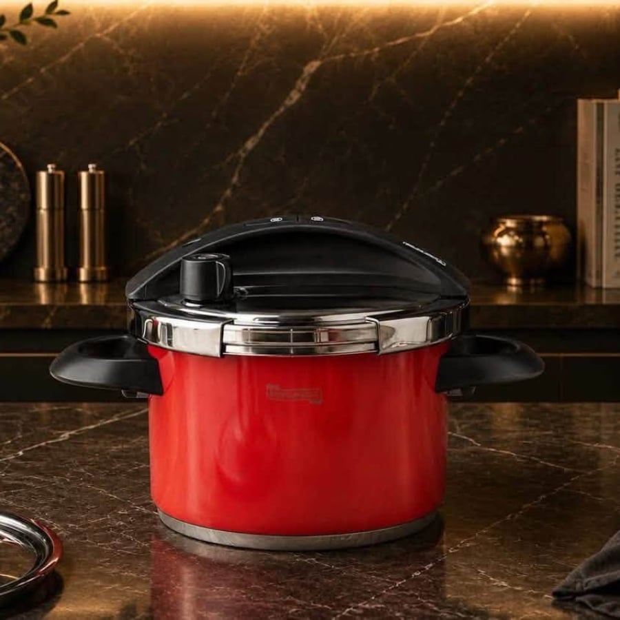 Nồi áp suất Michelangelo Ruby 4 lít  Dung tích 4L – Phù hợp cho gia đình từ 2–4 người.
