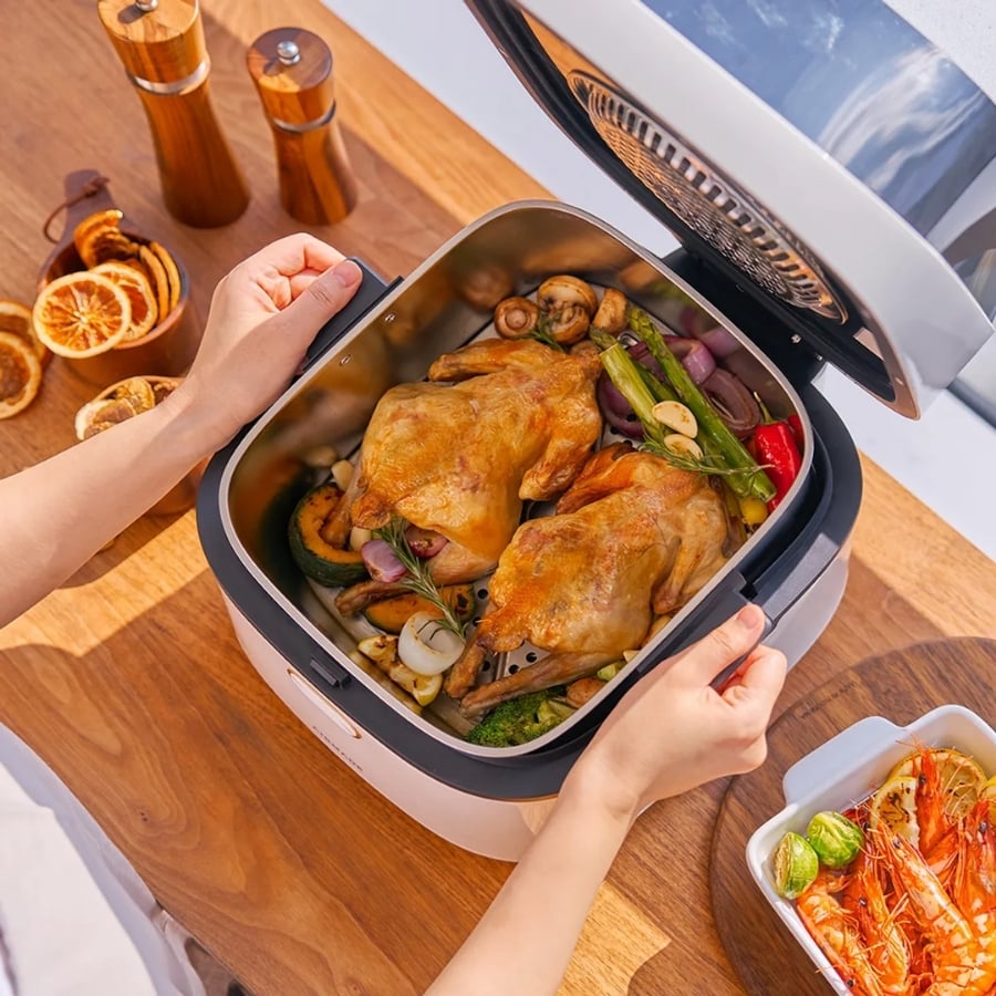 Nồi chiên không dầu AirMade AF-807 An toàn. Vật liệu chống nóng
