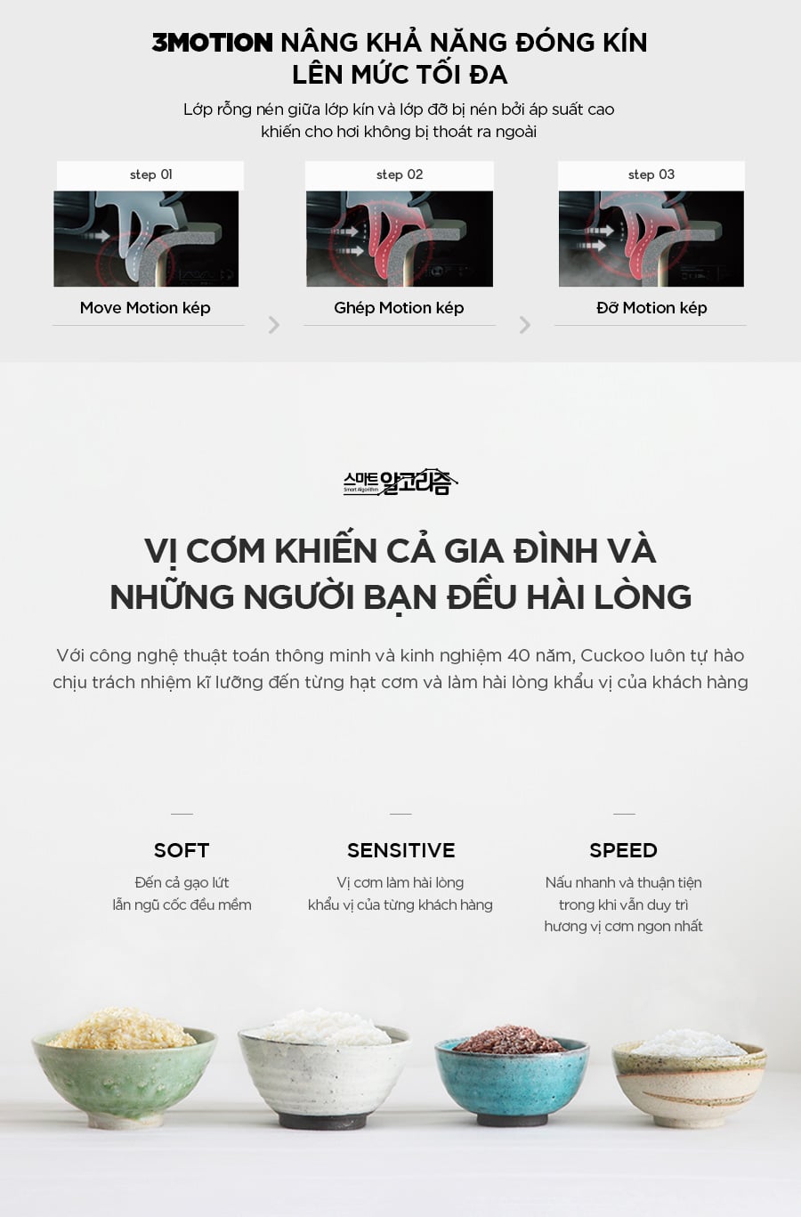 Nồi cơm điện cao tần Cuckoo CRP EHS0309F 0.54L&nbsp;phiên bản quốc tế sử dụng ngôn ngữ hiển thị tiếng anh, thuận lợi hơn cho người dùng.