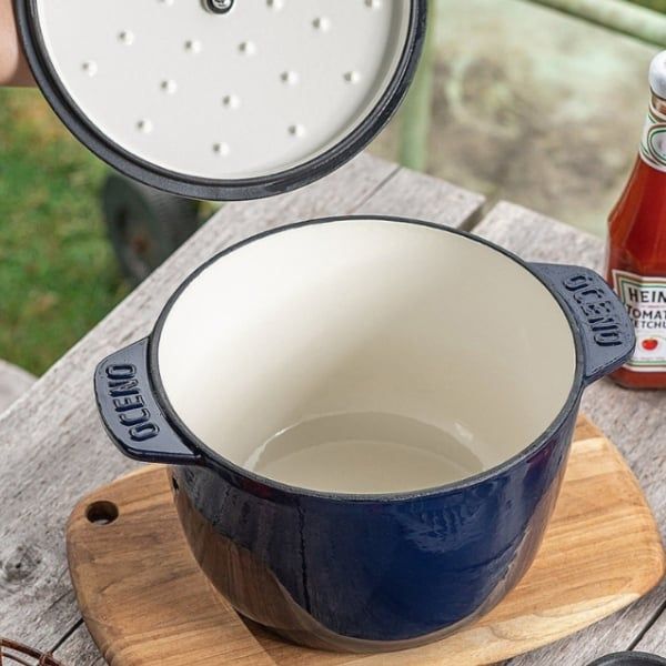 Nồi gang Oceno 20cm (cao 13cm) Khả năng giữ nhiệt đỉnh cao