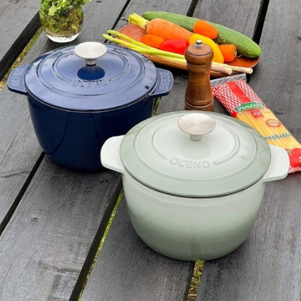 Nồi gang Oceno 20cm (cao 13cm) Độ bền vượt trội theo thời gian