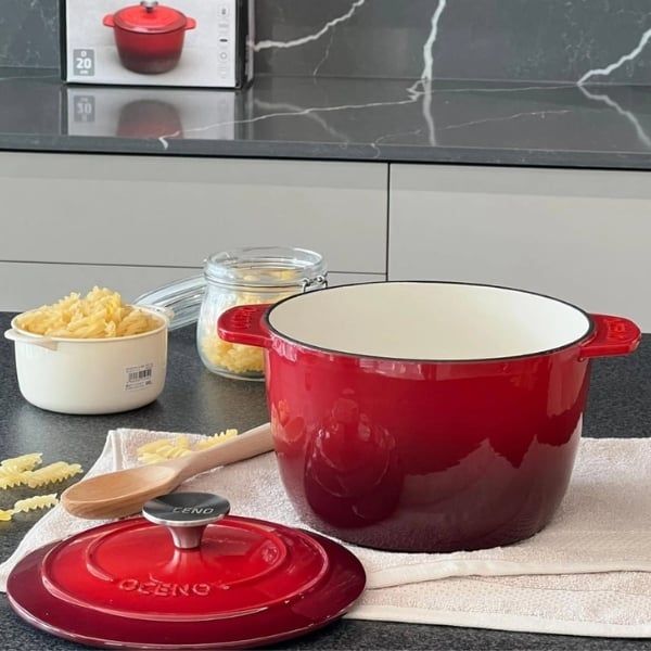 Nồi gang Oceno 20cm (cao 13cm) Độ bền vượt trội theo thời gian