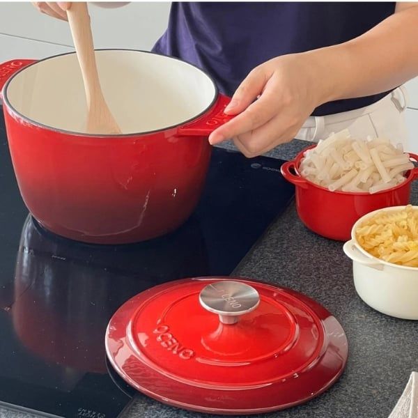 Nồi gang Oceno 20cm (cao 13cm) An toàn cho sức khỏe người dùng