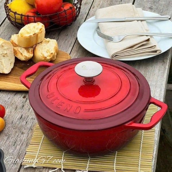 Nồi gang Oceno 22cm Thiết kế tinh tế, đậm chất hiện đại
