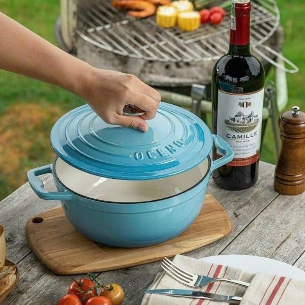 Nồi gang Oceno 22cm Khả năng giữ nhiệt đỉnh cao