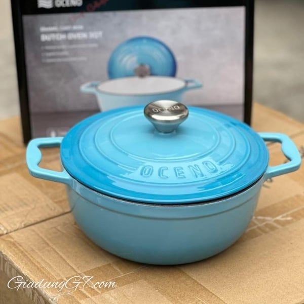 Nồi gang Oceno 22cm là dòng sản phẩm nồi gang cao cấp có đầy đủ các ưu việt của nồi gang truyền thống, được thiết kế theo phong cách hiện đại