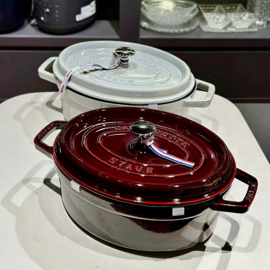 Nồi gang Oval Staub 27cm 3.25L
