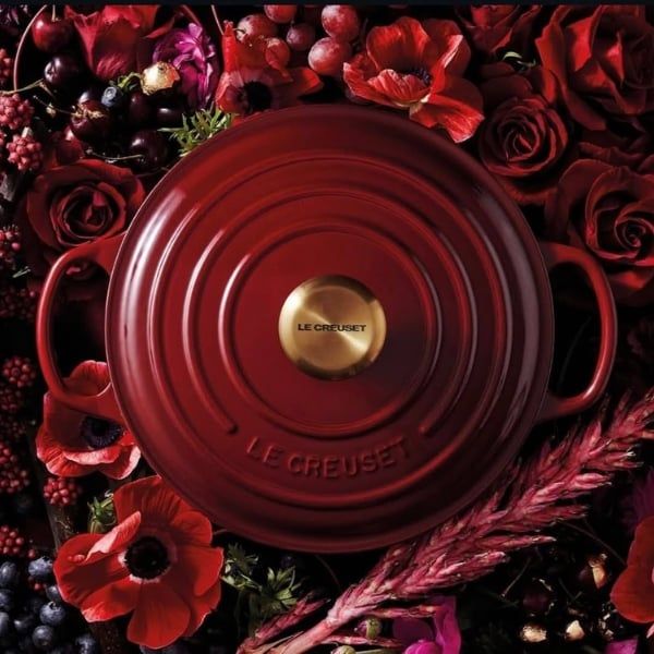 Nồi gang sâu lòng Le Creuset Marmite Rhone 24cm Nắp gang có nắp bằng thép không gỉ