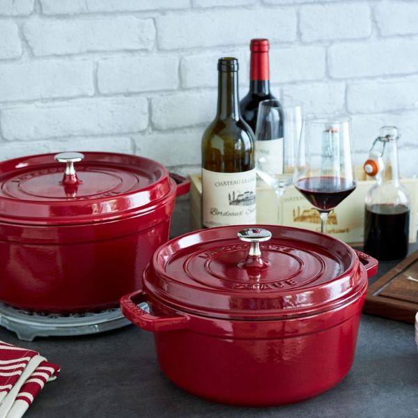 Nồi gang tròn Staub 22cm Sử dụng trên cả bếp từ