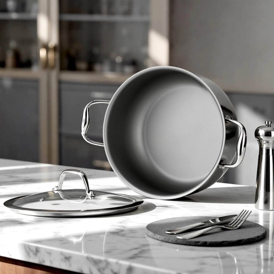Nồi inox Oyatton O841- O843 20cm/ 24cm Thiết kế hiện đại, phù hợp nhiều không gian bếp