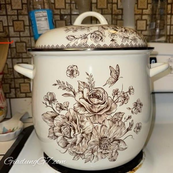 Nồi luộc gà The Pioneer Woman Agatha 11.4 lít Tay Cầm Tích Hợp Tiện Lợi