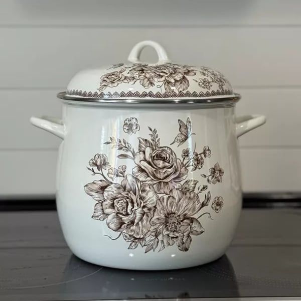 Nồi luộc gà The Pioneer Woman Agatha 11.4 lít Hoàn hảo để chế biến nhiều món ăn khác nhau