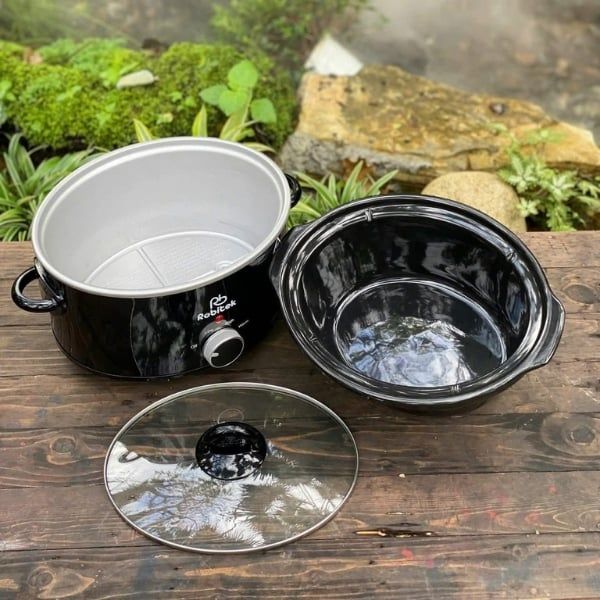 Nồi nấu chậm Robitek RB4000 Nấu chậm ở nhiệt độ ổn định, không sôi mạnh