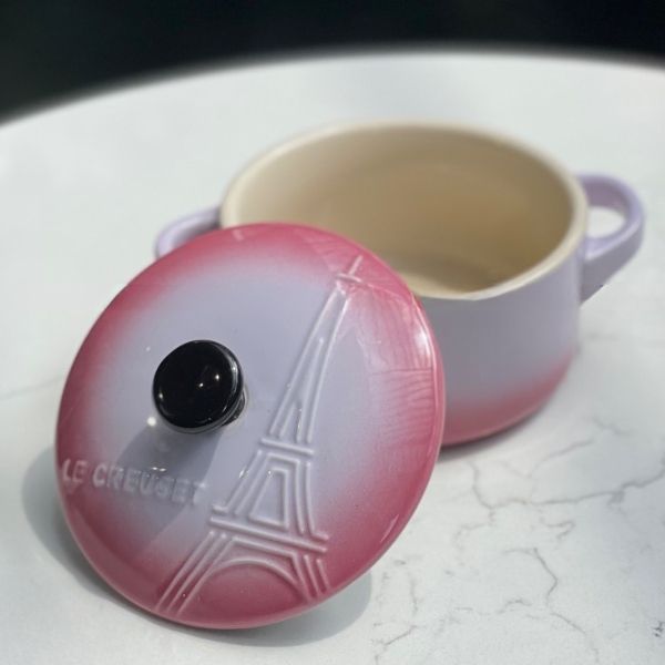 Nồi sứ Le Creuset mini 12cm Chất liệu sứ stoneware cao cấp, dày dặn, giữ nhiệt tốt