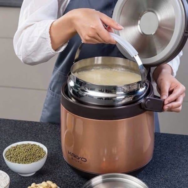 Nồi ủ chân không Kaiyo 3 lít – Giữ Nhiệt Siêu Lâu, Tiết Kiệm Điện Năng, Giữ Trọn Dinh Dưỡng