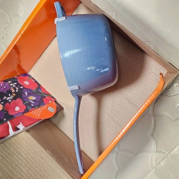 Quánh Le Creuset 16cm 1.75L - Màu Xanh Chambray Cấu trúc bền chắc, lâu dài và chắc chắn