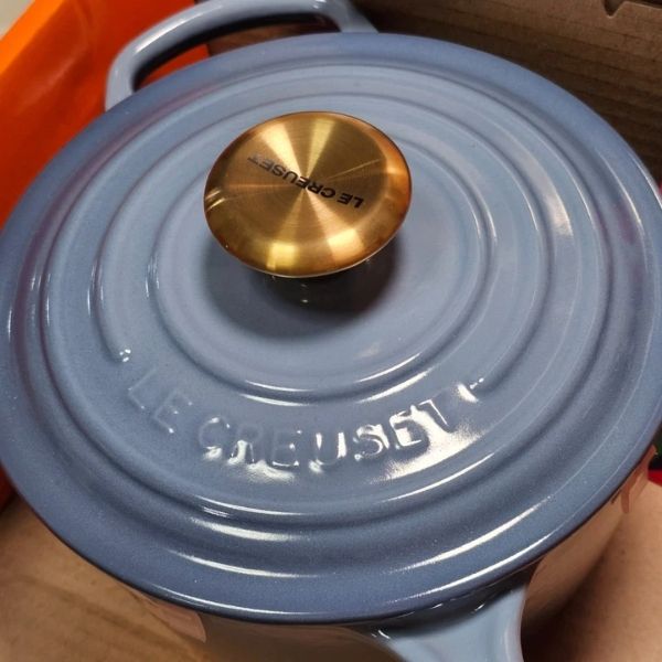 Quánh Le Creuset 16cm 1.75L - Màu Xanh Chambray Cấu trúc bền chắc, lâu dài và chắc chắn