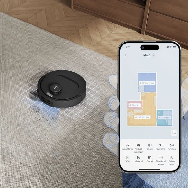 Robot Hút Bụi Ecovacs Deebot T30C OZMO Kiểm soát di động liền mạch