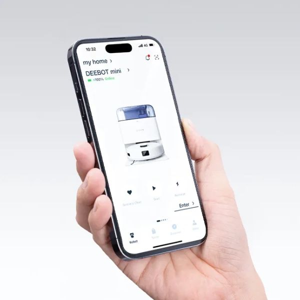 Robot hút bụi lau nhà Ecovacs Deebot Mini - Ứng Dụng ECOVACS HOME