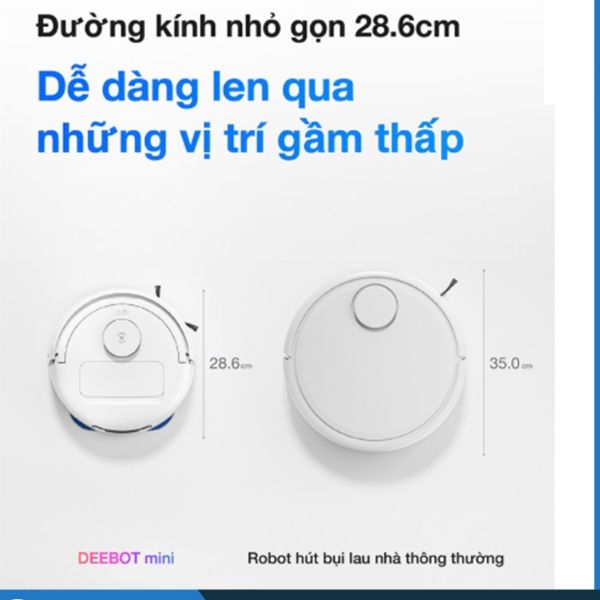Robot hút bụi lau nhà Ecovacs Deebot Mini