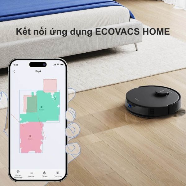 Robot Hút Bụi Lau Nhà Ecovacs Deebot N20 Pro Kết nối ứng dụng ECOVACS HOME