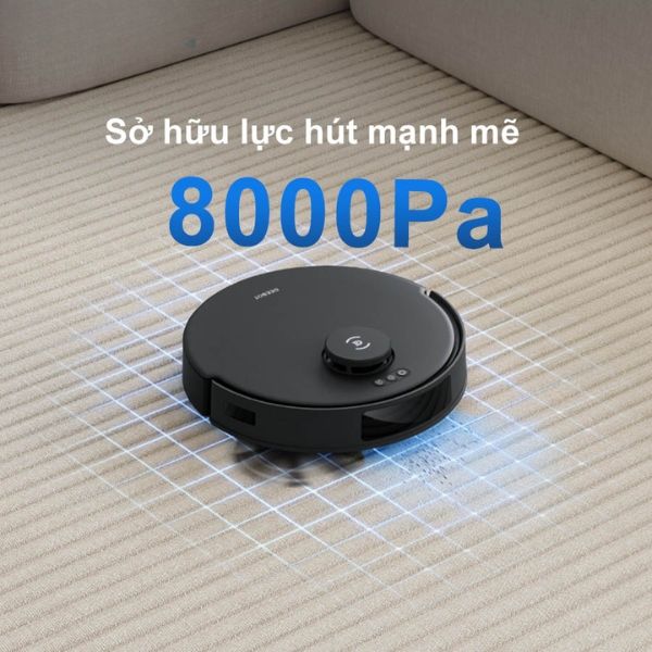 Robot Hút Bụi Lau Nhà Ecovacs Deebot N20 Pro Lực Hút Mạnh Mẽ 8000Pa