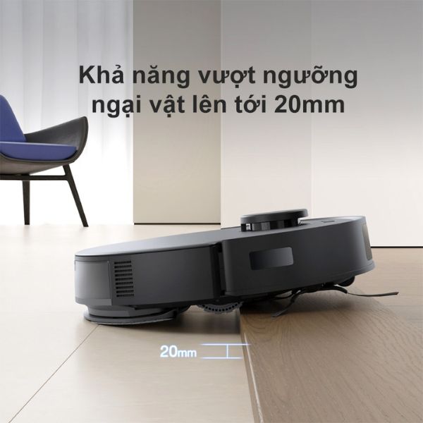 Robot Hút Bụi Lau Nhà Ecovacs Deebot N20 Pro Khả năng vượt ngưỡng ngại vật đến 20mm