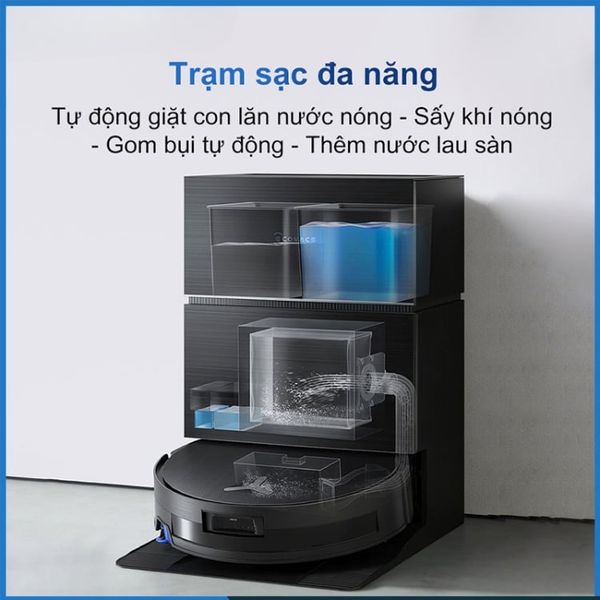 Robot hút bụi lau nhà Ecovacs Deebot X11 OmniCyclone Trạm sạc OmniCyclone đột phá: Tiết kiệm chi phí, bảo vệ môi trường