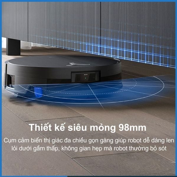 Robot hút bụi lau nhà Ecovacs Deebot X11 OmniCyclone Con lăn OZMO ROLLER 2.0 áp lực cao cho hiệu quả làm sạch ấn tượng