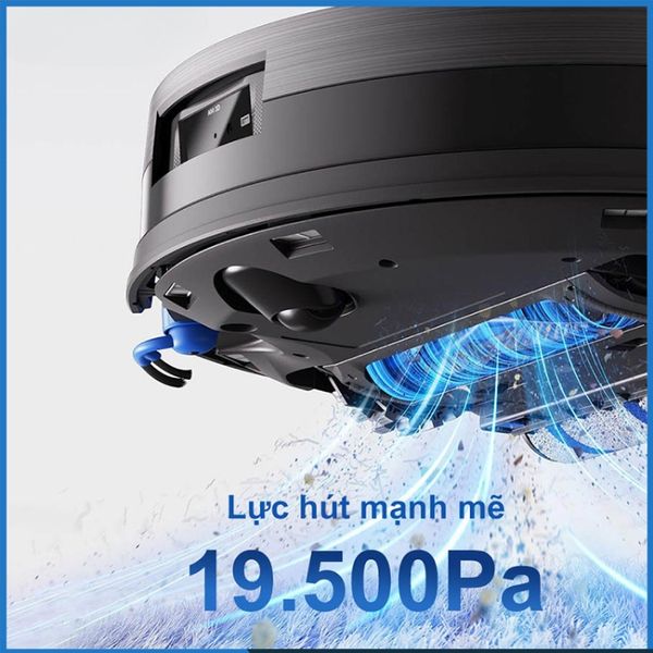 Robot hút bụi lau nhà Ecovacs Deebot X11 OmniCyclone với Lực hút mạnh mẽ 19.500Pa với công nghệ BLAST