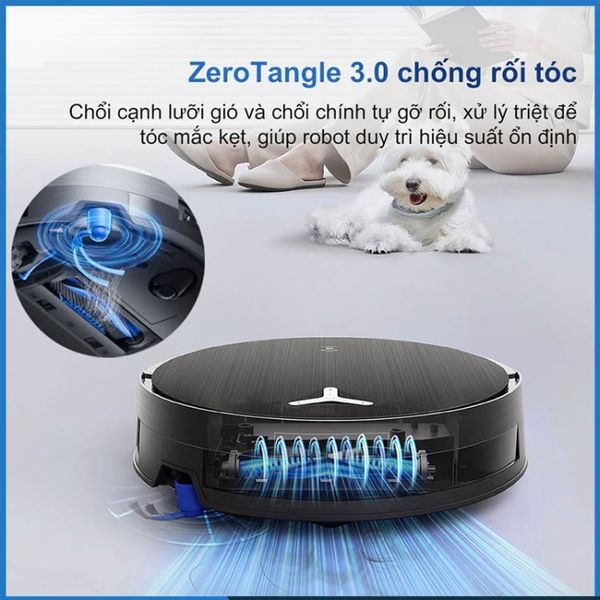 Robot hút bụi lau nhà Ecovacs Deebot X11 OmniCyclone Chống rối tóc tuyệt đối với ZeroTangle 3.0